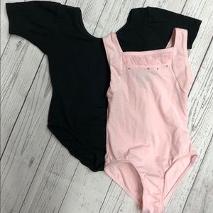 Dance leotards and reversible skirt size 4/5